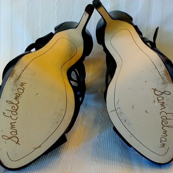 Sam Edelman 6M black 4-1/2" heels - Picture 3 of 4